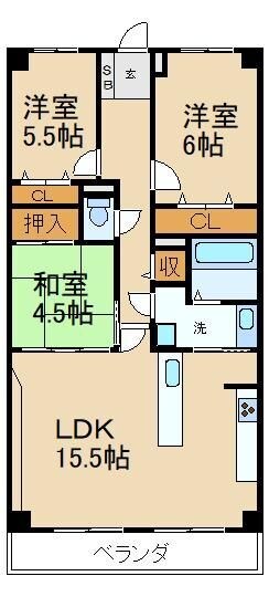 フェニックスコート交野Ⅱの物件間取画像