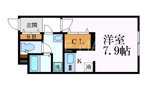 クレストタップ名古屋ウエストの物件間取画像