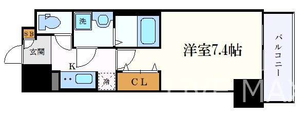 プライマル名古屋今池の物件間取画像