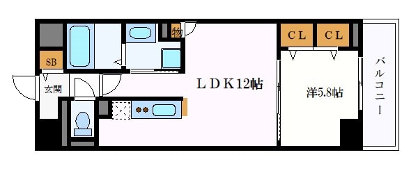 グランルクレ新栄イーストの物件間取画像