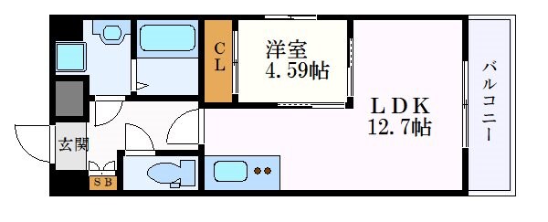 GRANDUKE東別院の物件間取画像