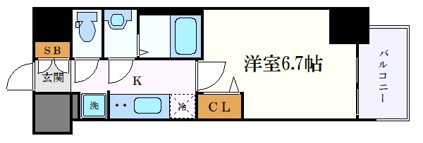 プレサンス新栄アーバンフローの物件間取画像