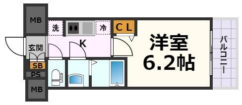 ディアレイシャス名古屋太閤通Ⅱの物件間取画像