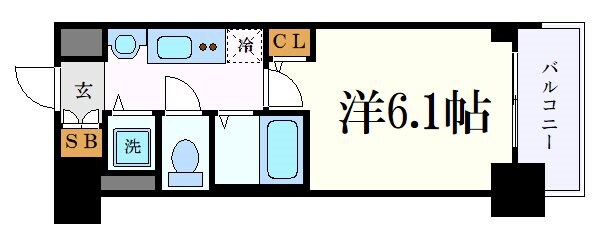 伏見駅 徒歩10分 6階の物件間取画像