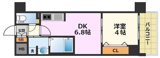 久屋大通駅 徒歩5分 12階の物件間取画像