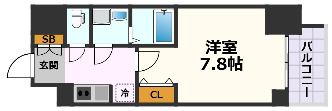 CREST TAPP新栄の物件間取画像