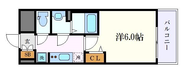 プレサンスSAKAEフロントの物件間取画像