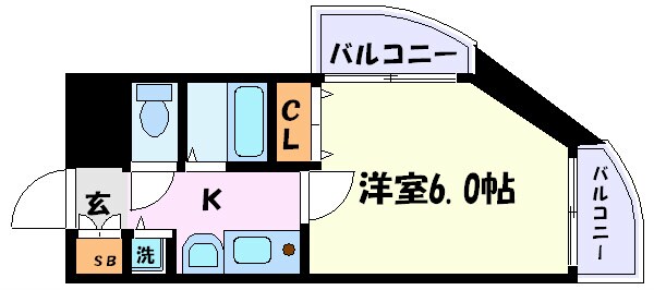 プレサンス名古屋城前の物件間取画像