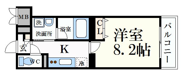 新栄町駅 徒歩10分 5階の物件間取画像