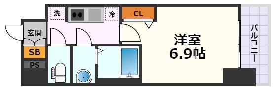 メイクスアート太閤通の物件間取画像