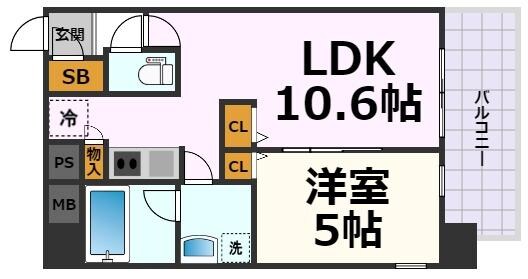 プレミアム浅間町の物件間取画像