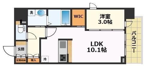 スリーアイランドタワー名駅太閤通の物件間取画像