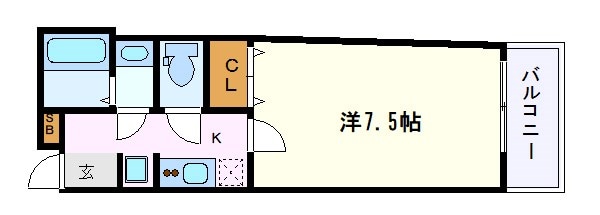 RESENCE　CHIKUSAの物件間取画像