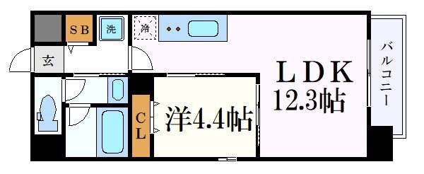 レジデンシア尾頭橋駅前の物件間取画像