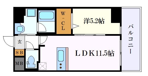 亀島駅 徒歩5分 4階の物件間取画像