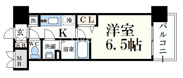 プレサンス名古屋STATIONサティナの物件間取画像