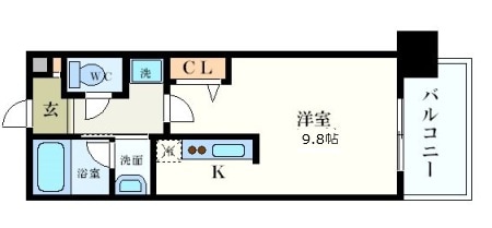 アデグランツ大須の物件間取画像