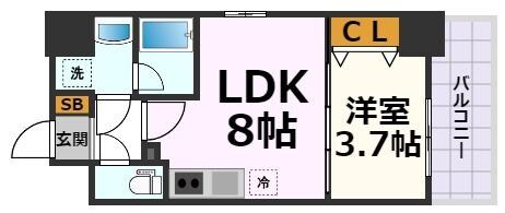グランドゥール名駅西(旧ルネフラッツ名駅西)の物件間取画像