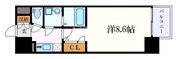 名城公園駅 徒歩5分 5階の物件間取画像