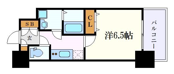 エステムコート名古屋黒川シャルマンの物件間取画像