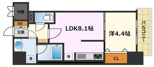 ロータス・ガーデン城南の物件間取画像