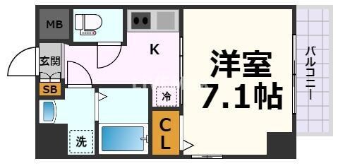 プランドール名駅の物件間取画像