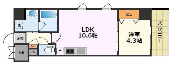 プロシード池下の物件間取画像