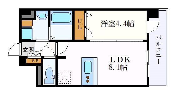 矢場町駅 徒歩9分 13階の物件間取画像