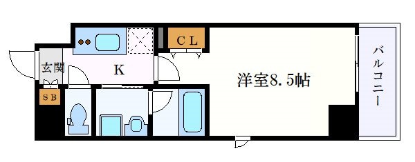 リシュドール名駅南の物件間取画像