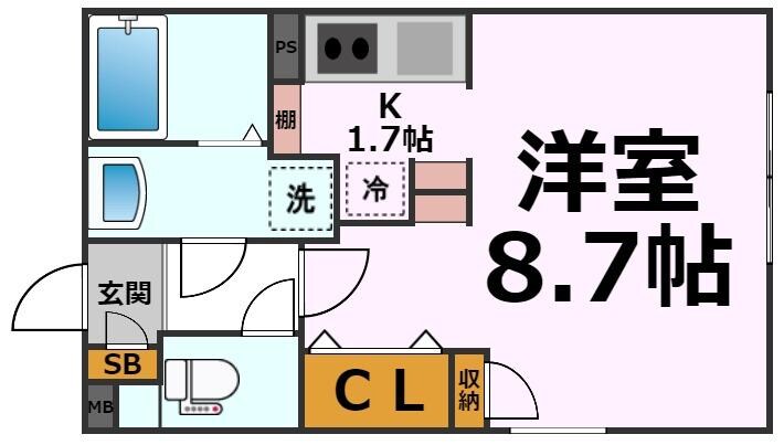 WELL COURT KANDAの物件間取画像