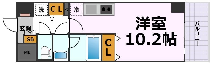 ノヴェル新栄の物件間取画像