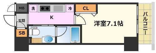 ルネフラッツ名駅南の物件間取画像