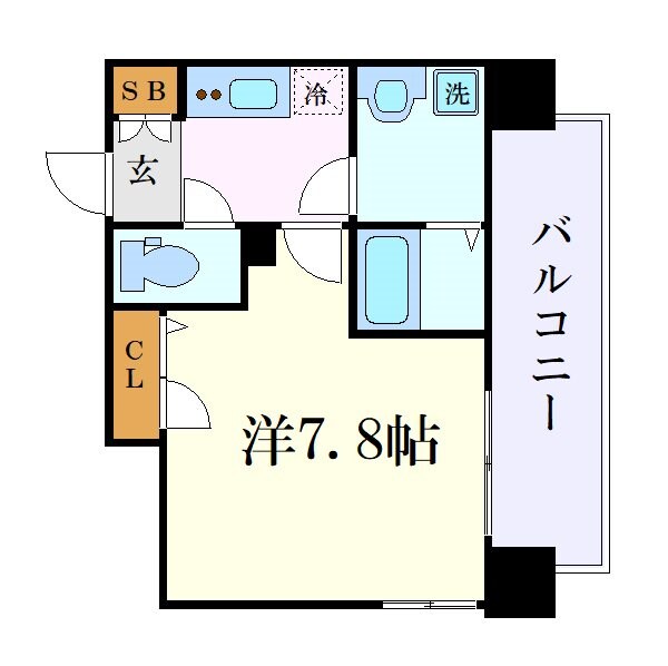 メイクス矢場町Ⅱの物件間取画像