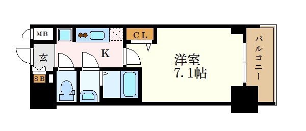 プレサンス桜通ベルノの物件間取画像