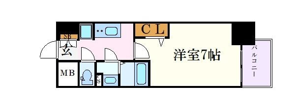 上前津駅 徒歩5分 6階の物件間取画像