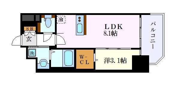 プレサンスNAGOYA覚王山の物件間取画像