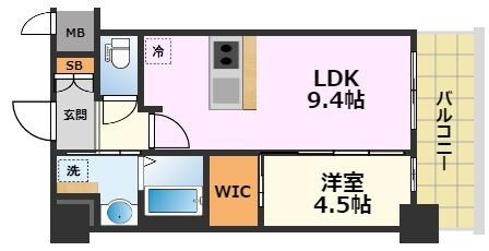 プレサンス太閤通ファシールの物件間取画像