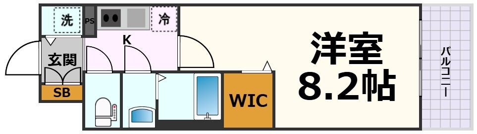 エスリード東別院ザ・セントレの物件間取画像