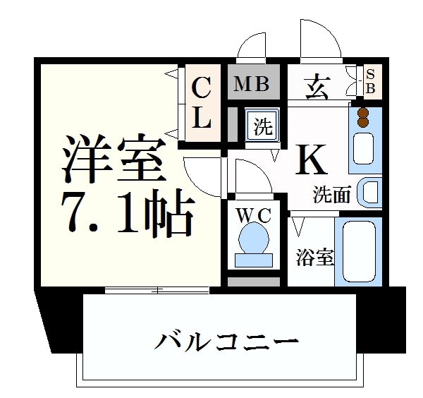 覚王山駅 徒歩4分 8階の物件間取画像