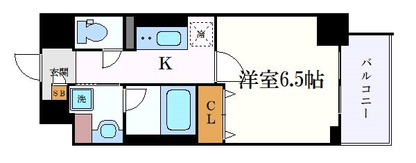 新栄町駅 徒歩4分 9階の物件間取画像