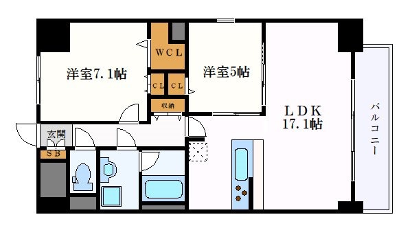 JS御園通の物件間取画像