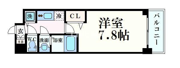 プレサンス丸の内雅殿の物件間取画像