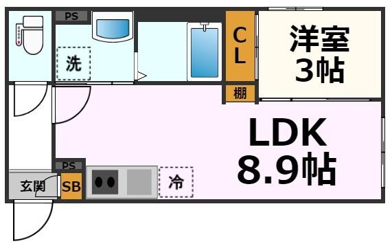 リーデンス名古屋駅西(旧:エスリードコート名古屋駅西)の物件間取画像