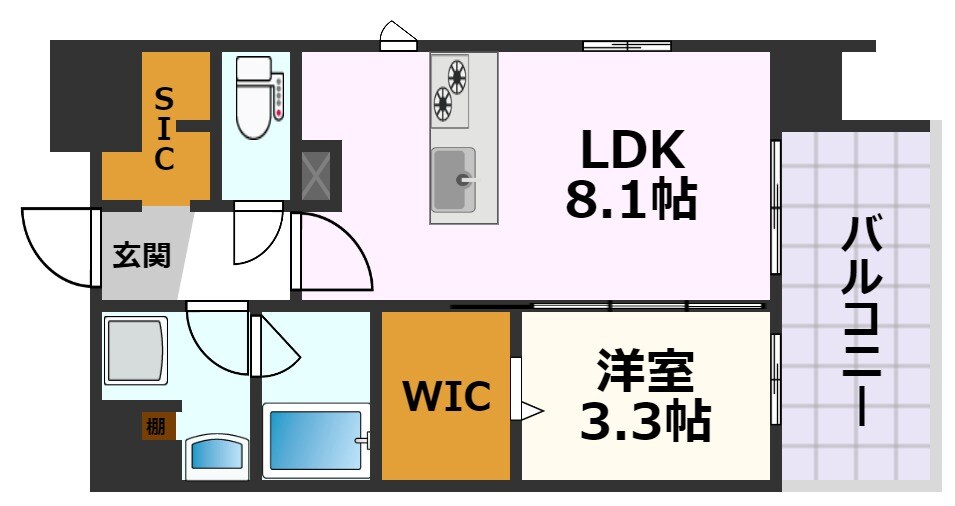 デュオフラッツ栄の物件間取画像