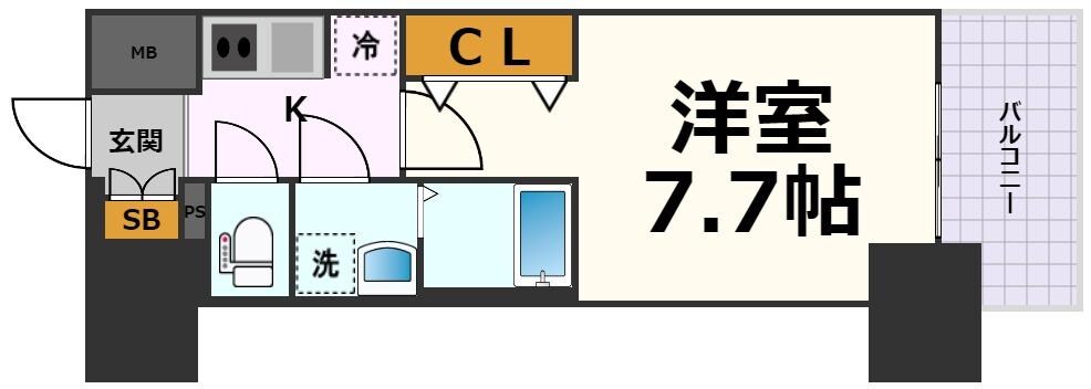 メイクス名駅太閤の物件間取画像