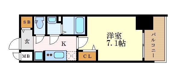 プレサンスNAGOYAファストの物件間取画像