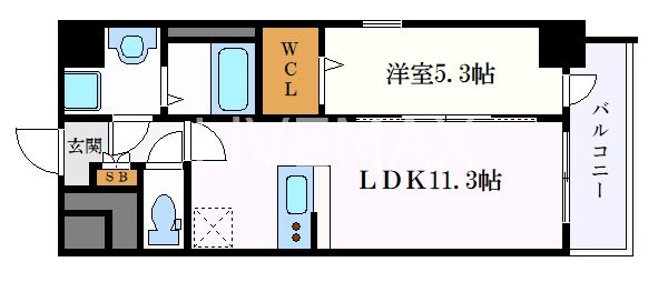 エスポワール黄金の物件間取画像