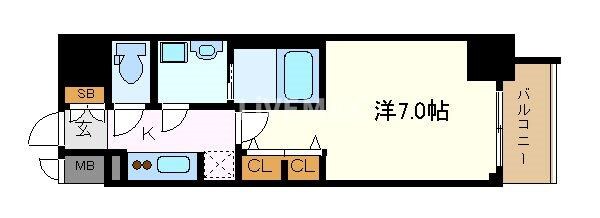 S-RESIDENCE熱田Ⅱの物件間取画像