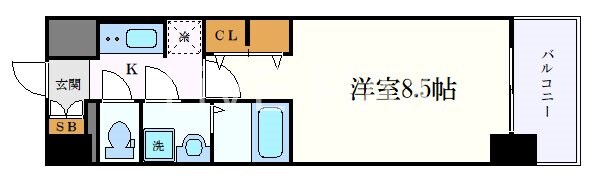 S-RESIDENCE黒川本通一丁目の物件間取画像