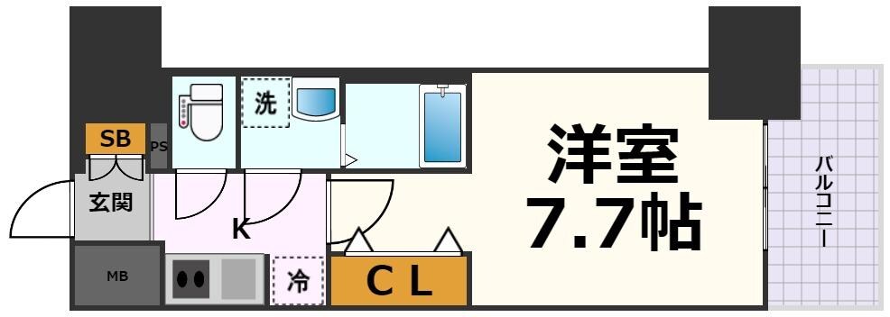 メイクス名駅太閤の物件間取画像